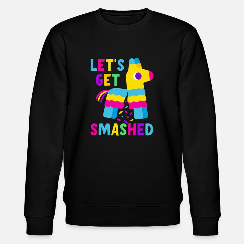 Let's Get Smashed Pinata - Stanley/Stella Unisex Bio-Sweatshirt CHANGER  - Schwarz