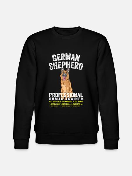 German Shepherd Professional Human Trainer - Stanley/Stella CHANGER Unisex Organic Sweatshirt - black