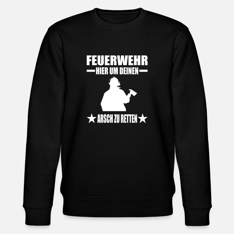 Feuerwehr - Stanley/Stella Unisex Bio-Sweatshirt CHANGER  - Schwarz