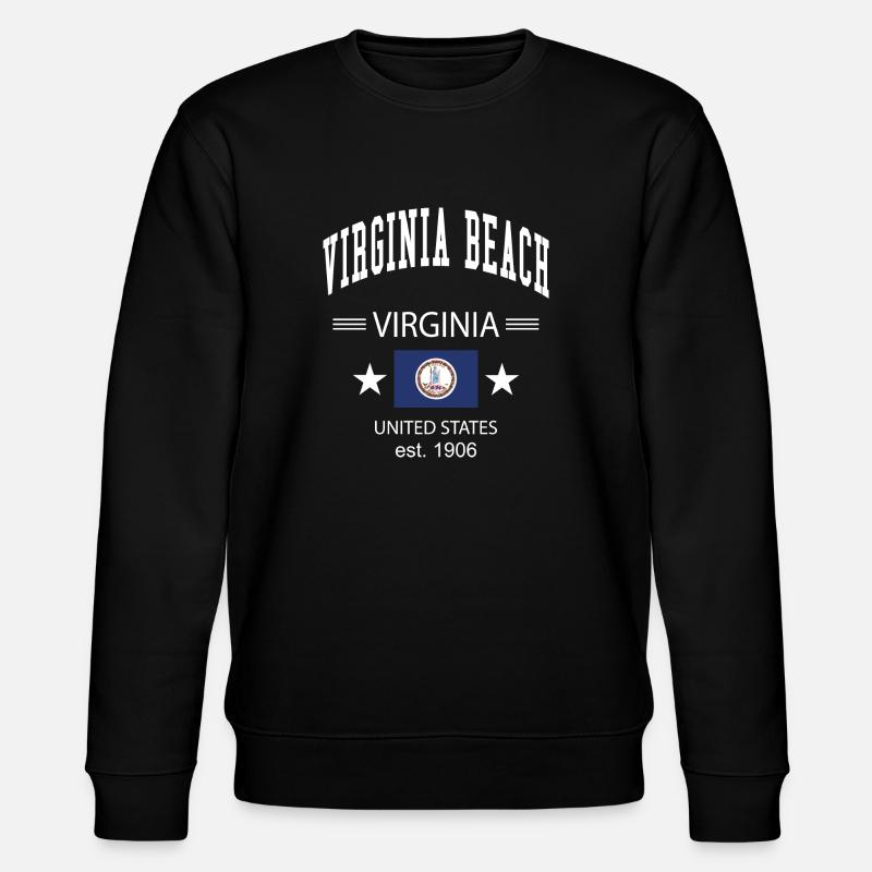 Plage de Virginie - Sweat bio CHANGER Stanley/Stella Unisexe - noir