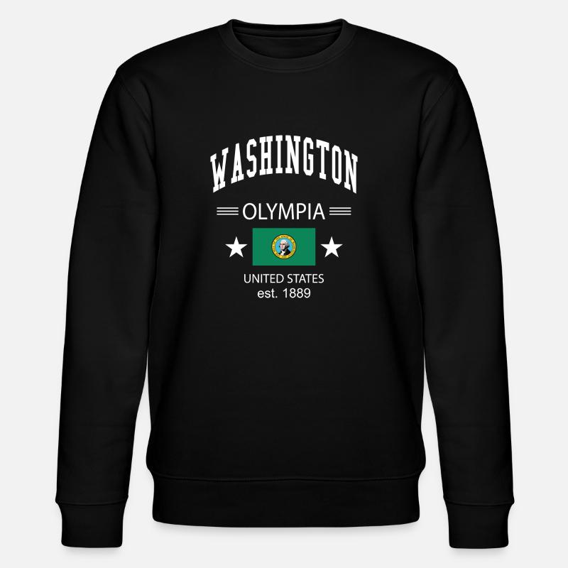 Washington - Stanley/Stella Unisex Bio-Sweatshirt CHANGER - Schwarz