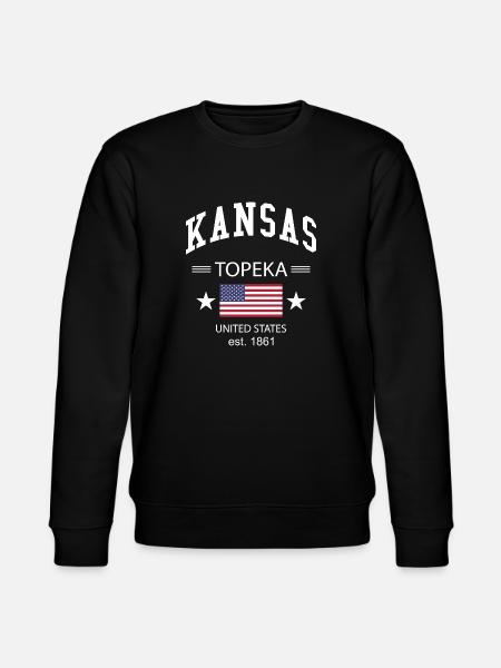 Kansas - Stanley/Stella CHANGER Unisex Organic Sweatshirt - black