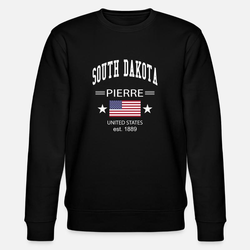 South Dakota - Stanley/Stella Unisex Bio-Sweatshirt CHANGER  - Schwarz