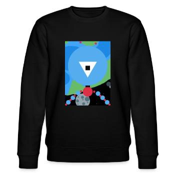 In the space - Stanley/Stella Unisex Bio-Sweatshirt CHANGER  - Schwarz - Vorne - Nik (191cm) & Marisol (170cm)