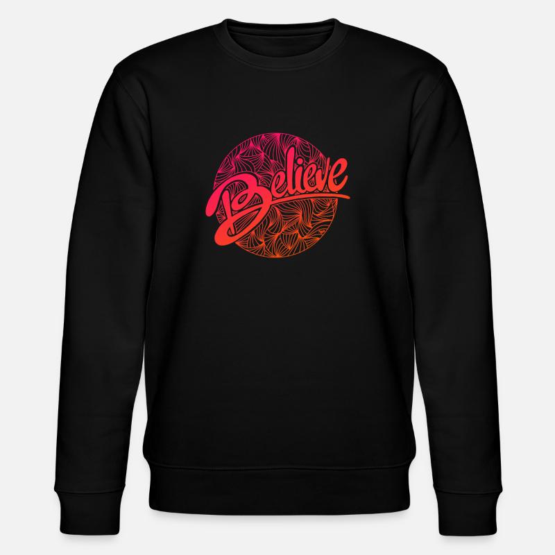believe - Stanley/Stella Unisex Bio-Sweatshirt CHANGER  - Schwarz