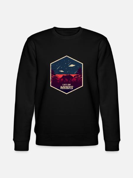 Mars Tiger Alien Pluto Planet UFO Weltraum Space - Stanley/Stella Unisex Bio-Sweatshirt CHANGER  - Schwarz