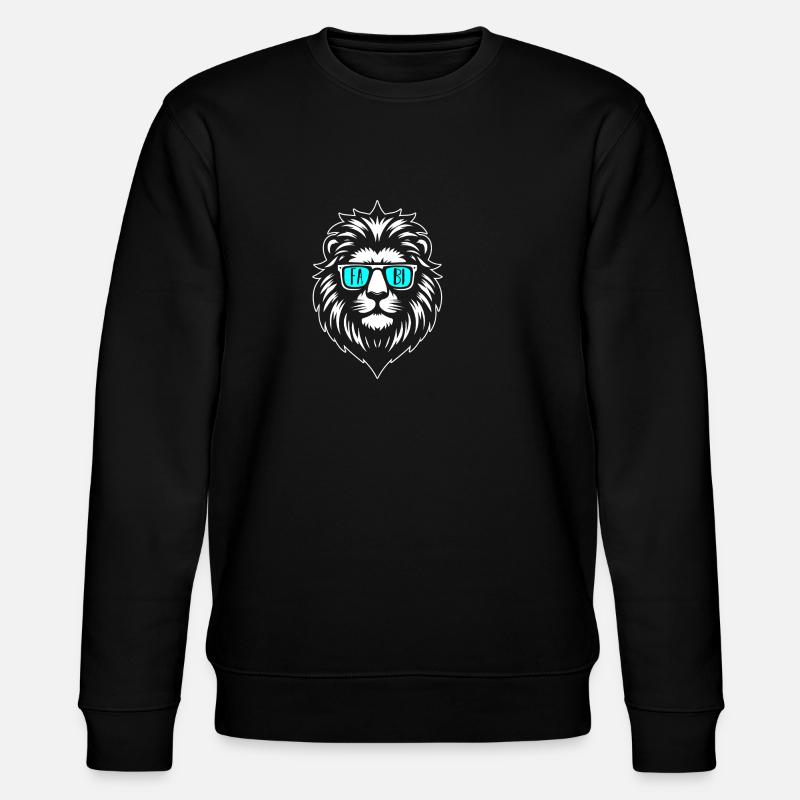 Löwe Fabian - Stanley/Stella Unisex Bio-Sweatshirt CHANGER  - Schwarz