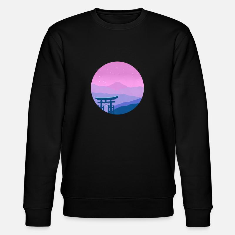 Vaporwave Japon - Sweat bio CHANGER Stanley/Stella Unisexe - noir