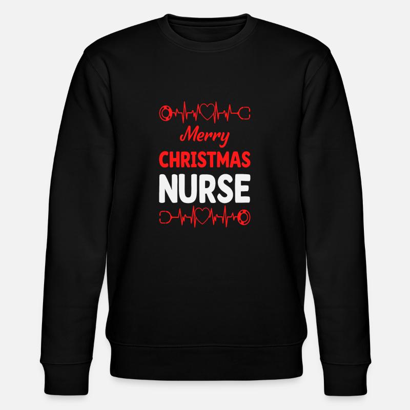 Nurse Christmas - Stanley/Stella Unisex Bio-Sweatshirt CHANGER - Schwarz