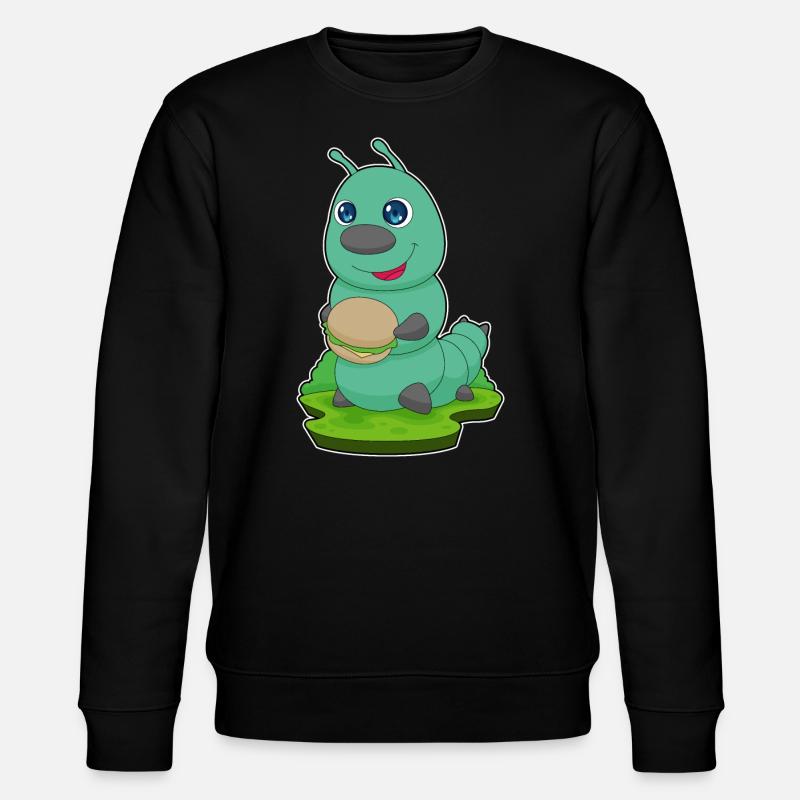 Caterpillar Burger - Stanley/Stella CHANGER Unisex Organic Sweatshirt - black