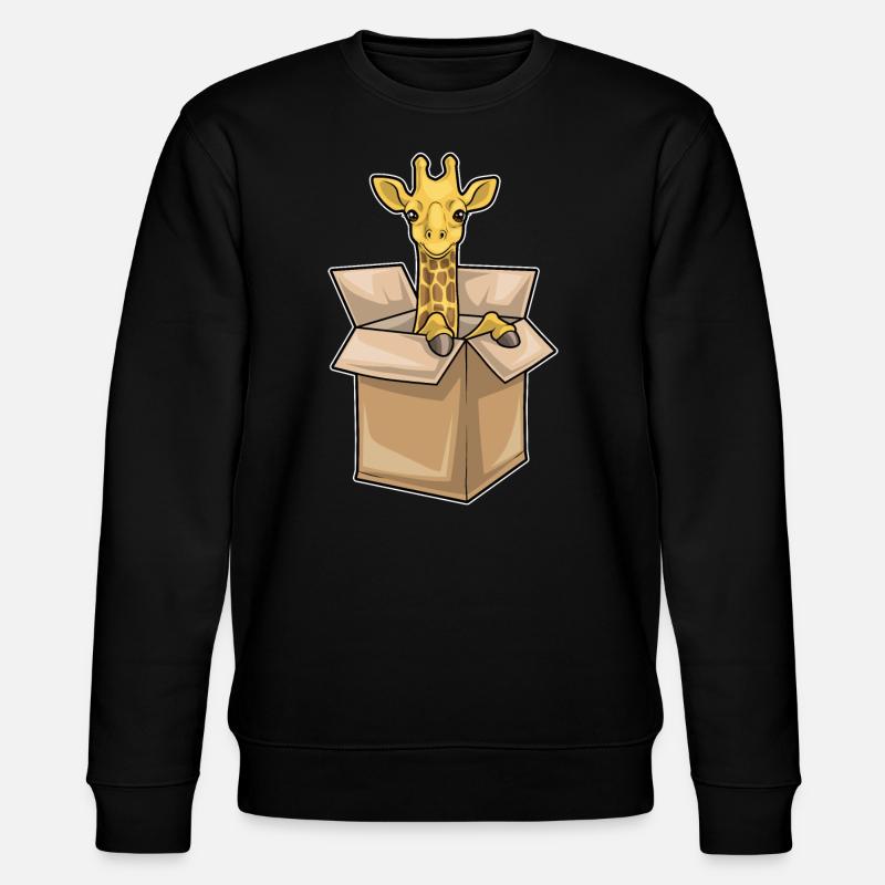 Giraffe Box - Stanley/Stella Unisex Bio-Sweatshirt CHANGER - Schwarz