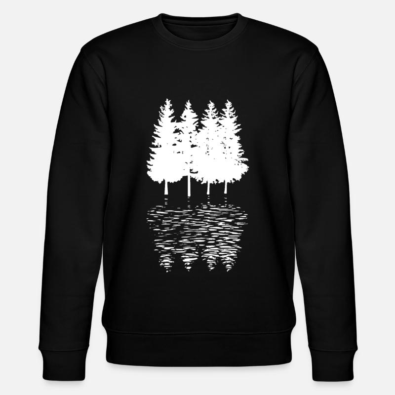 Bäume - - Stanley/Stella Unisex Bio-Sweatshirt CHANGER  - Schwarz