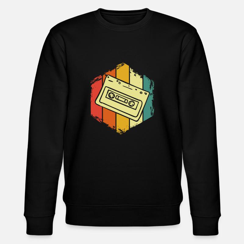 Musik Kassette - Stanley/Stella Unisex Bio-Sweatshirt CHANGER - Schwarz