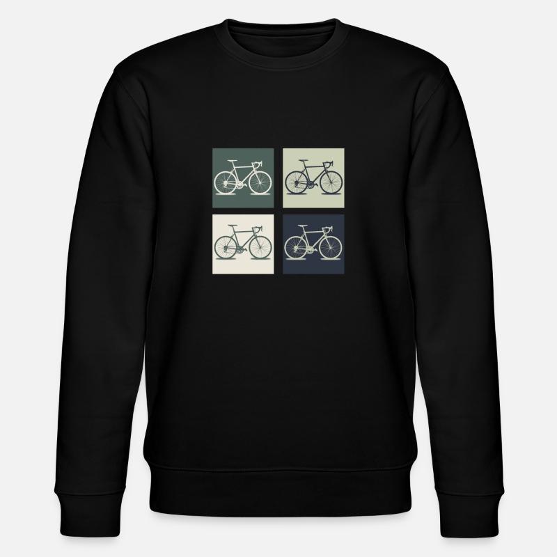 Fahrrad - Stanley/Stella Unisex Bio-Sweatshirt CHANGER  - Schwarz