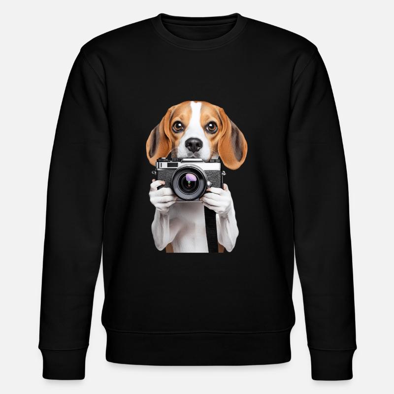Beagle - Stanley/Stella Unisex Bio-Sweatshirt CHANGER  - Schwarz