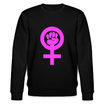 Le pouvoir des filles - Sweat bio CHANGER Stanley/Stella Unisexe - noir - Devant - Nik (191cm) & Marisol (170cm)