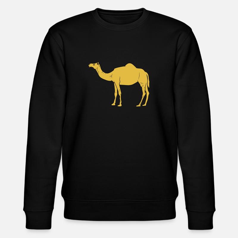 Camel / Dromedary - side view - Stanley/Stella CHANGER Unisex Organic Sweatshirt - black