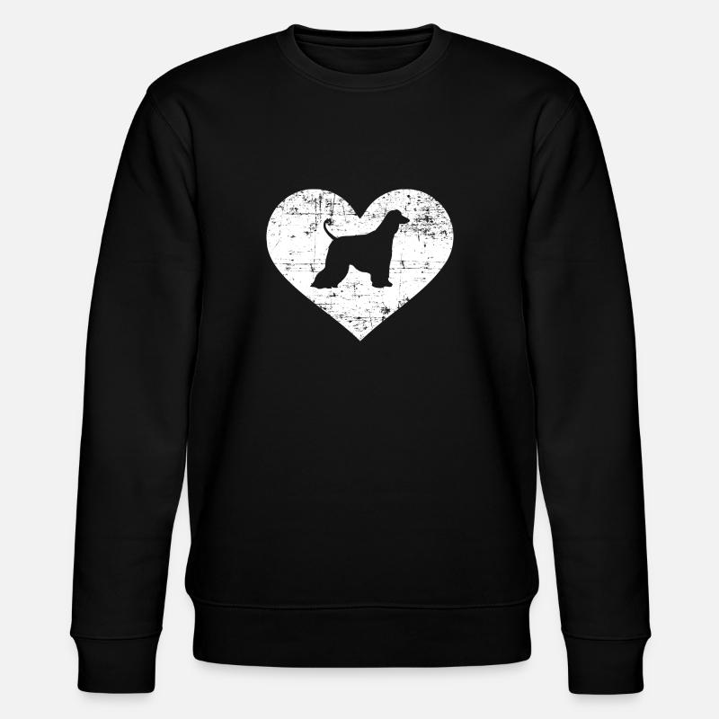 Afghan Greyhound - Stanley/Stella CHANGER Unisex Organic Sweatshirt - black