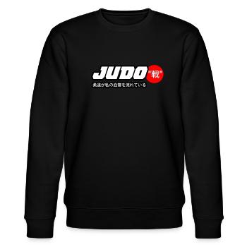 Judo Sport - Stanley/Stella CHANGER Unisex Organic Sweatshirt - black - Front - Nik (191cm) & Marisol (170cm)