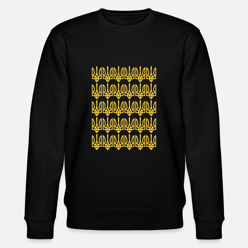 UKRAINE ukrainisches Symbol pattern ukraine - Stanley/Stella Unisex Bio-Sweatshirt CHANGER - Schwarz