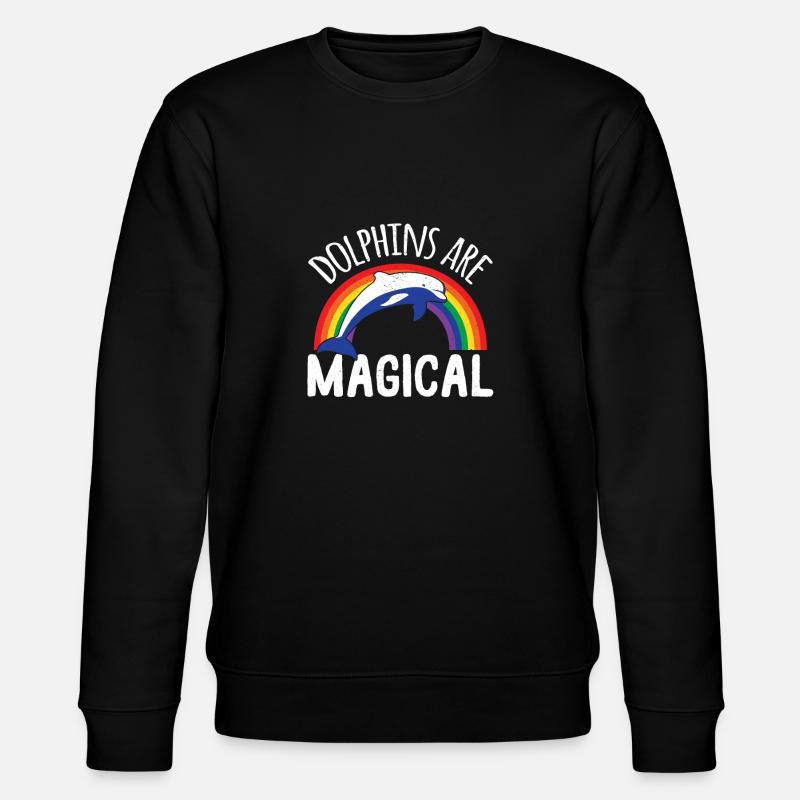 dolphins - Stanley/Stella CHANGER Unisex Organic Sweatshirt - black