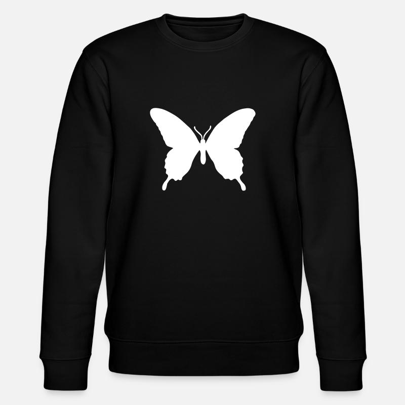butterfly - Stanley/Stella CHANGER Unisex Organic Sweatshirt - black