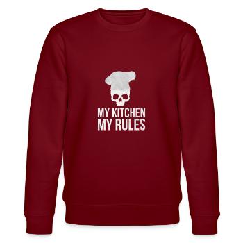 Cook - Stanley/Stella CHANGER Unisex Organic Sweatshirt - burgundy - Front - Nik (191cm) & Marisol (170cm)