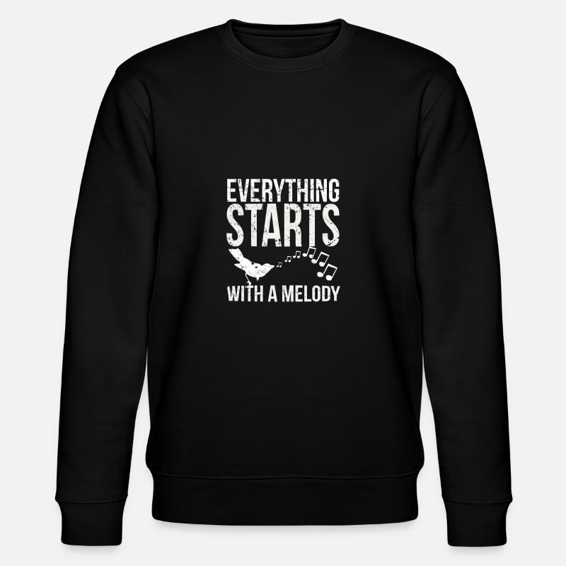 Vogel sänger - Stanley/Stella Unisex Bio-Sweatshirt CHANGER - Schwarz