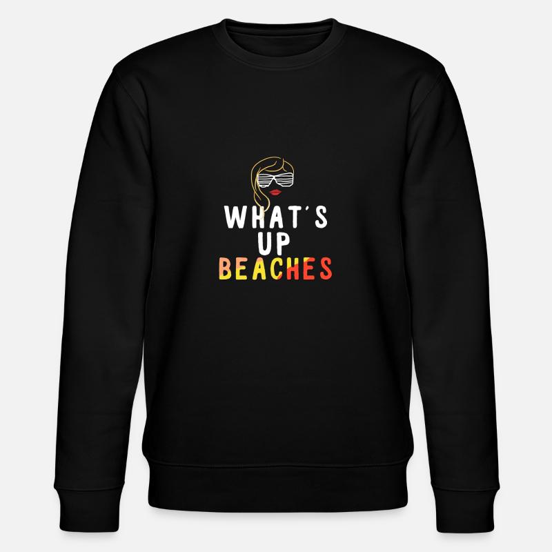 urlaub - Stanley/Stella Unisex Bio-Sweatshirt CHANGER  - Schwarz