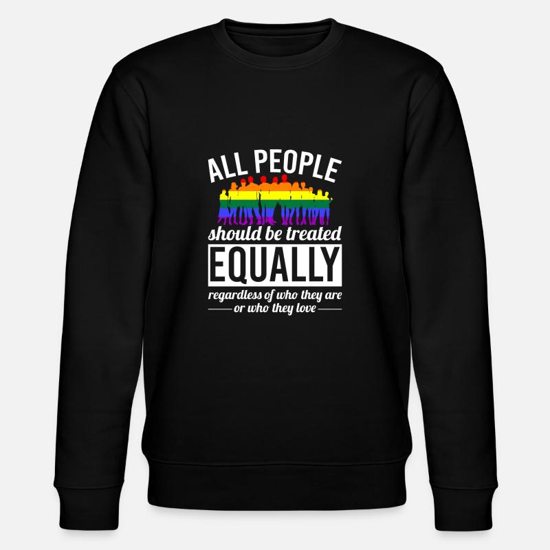 Gay Pride - Stanley/Stella Unisex Bio-Sweatshirt CHANGER  - Schwarz
