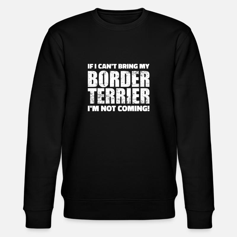 Border Terrier - Stanley/Stella Unisex Bio-Sweatshirt CHANGER  - Schwarz