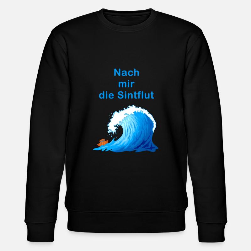 efter floden, bag mig floden - Stanley/Stella økologisk unisex-sweatshirt CHANGER  - sort