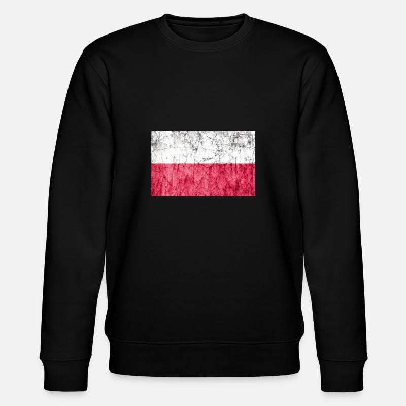 flagge polen - Stanley/Stella Unisex Bio-Sweatshirt CHANGER  - Schwarz