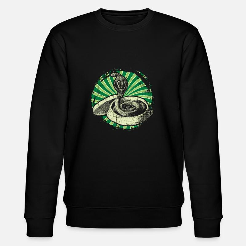 Cobra Schlange - Stanley/Stella Unisex Bio-Sweatshirt CHANGER - Schwarz