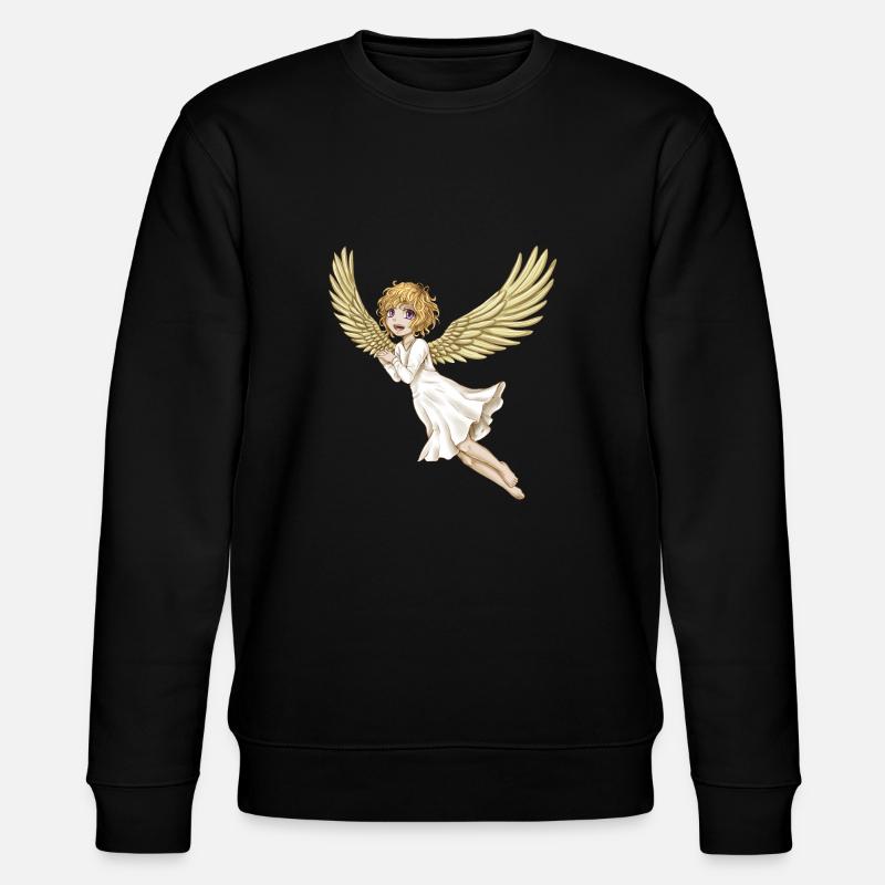 Engel Weihnachten - Stanley/Stella Unisex Bio-Sweatshirt CHANGER  - Schwarz