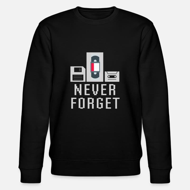 Vergessen Sie niemals Disketten-Videobandkassetten-Technik - Stanley/Stella Unisex Bio-Sweatshirt CHANGER - Schwarz