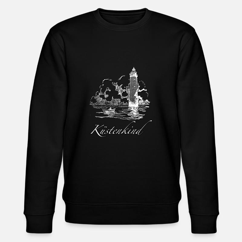 Küstenkind - Stanley/Stella Unisex Bio-Sweatshirt CHANGER  - Schwarz