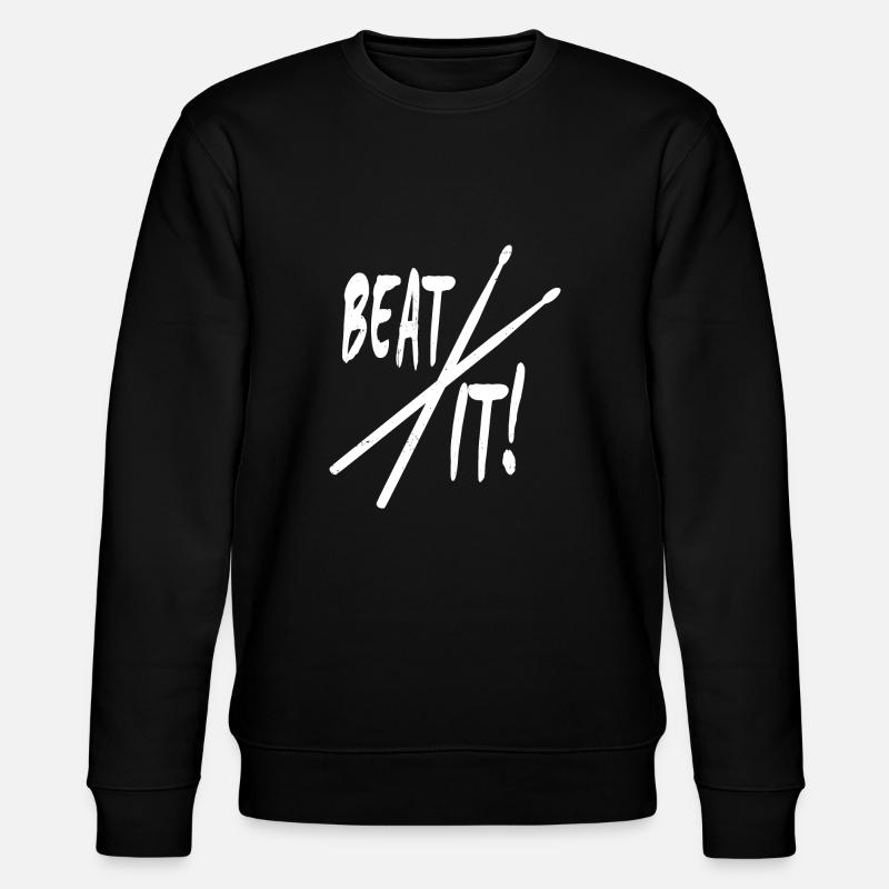 Beat it! Drumsticks - Stanley/Stella CHANGER Unisex Organic Sweatshirt - black