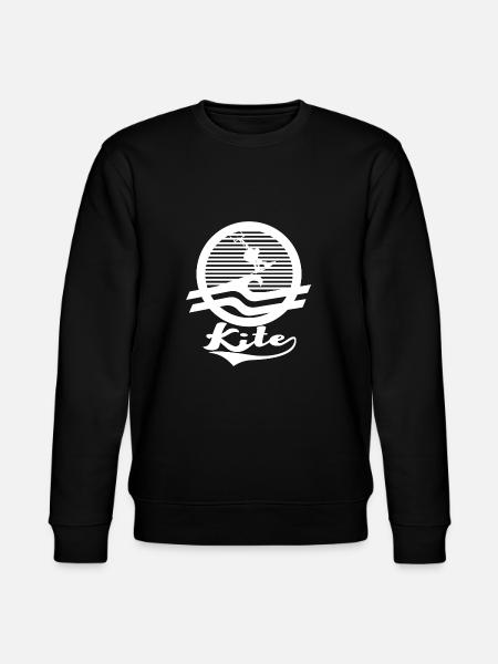 Kite logo retro - Stanley/Stella CHANGER Unisex Organic Sweatshirt - black