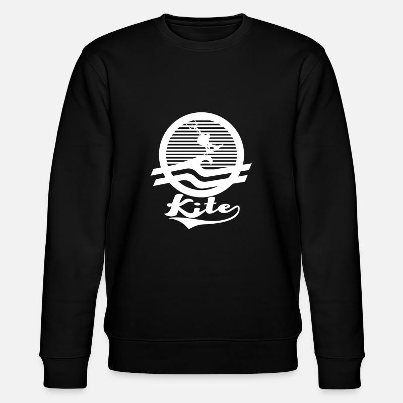 Kite Logo retro - Stanley/Stella Unisex Bio-Sweatshirt CHANGER - Schwarz