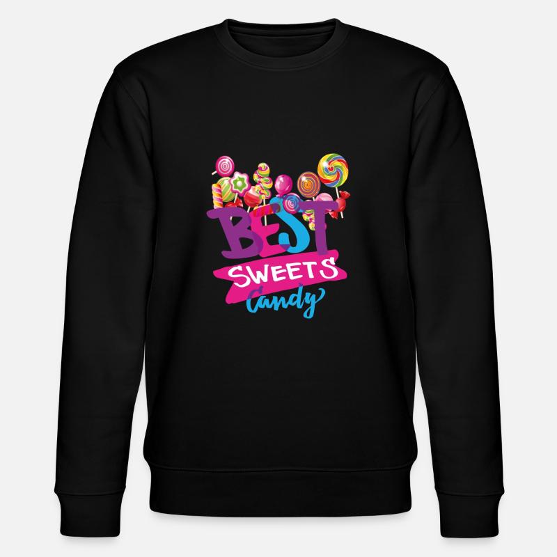 candy best candy - Stanley/Stella Unisex Bio-Sweatshirt CHANGER  - Schwarz