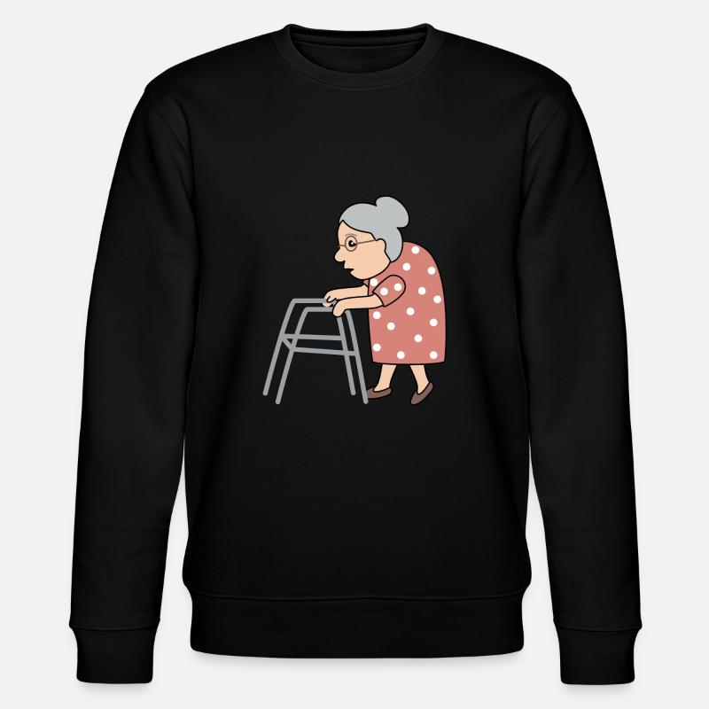 Oma Großmutter - Stanley/Stella Unisex Bio-Sweatshirt CHANGER  - Schwarz