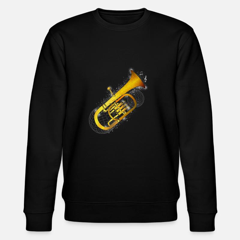 Tuba-Universum - Stanley/Stella Unisex Bio-Sweatshirt CHANGER  - Schwarz