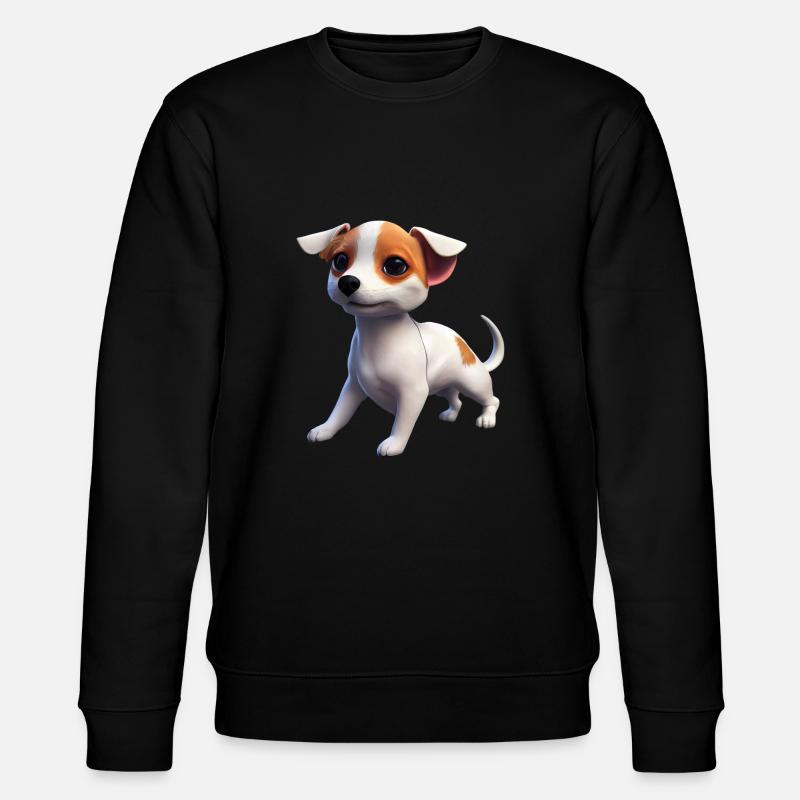 Jack Russell Terrier Chien - Jack Russell Terrier - Sweat bio CHANGER Stanley/Stella Unisexe - noir