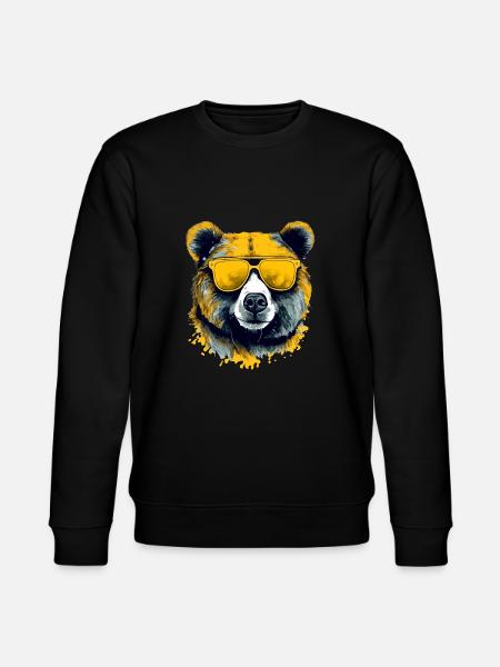 Arkor the spectacled bear - Stanley/Stella CHANGER Unisex Organic Sweatshirt - black