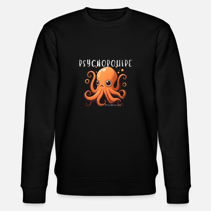 Octo-Chic : Élégance Tentaculaire - Sweat bio CHANGER Stanley/Stella Unisexe - noir