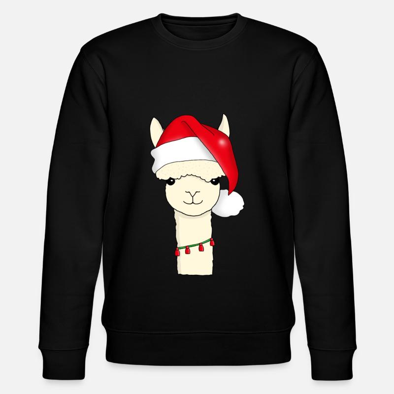 Alpaga animal de Noël - Sweat bio CHANGER Stanley/Stella Unisexe - noir