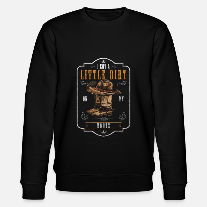 Country Texas Saddle - Stanley/Stella CHANGER Unisex Organic Sweatshirt - black