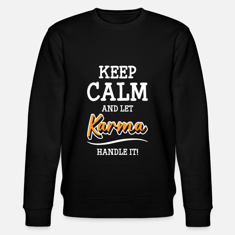 Karma Einstellung - Stanley/Stella Unisex Bio-Sweatshirt CHANGER  - Schwarz