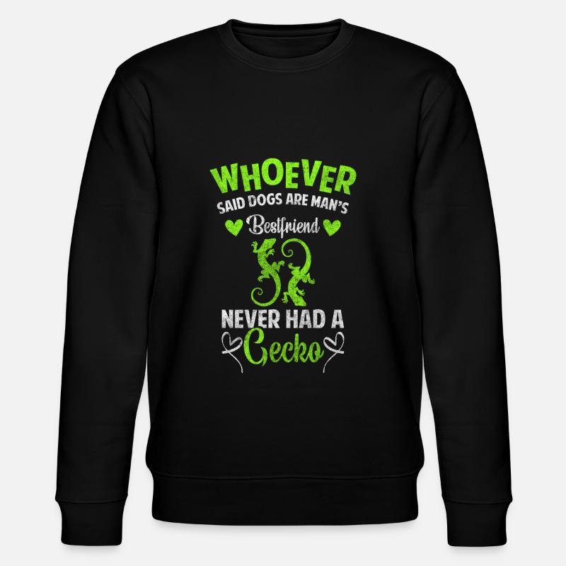 Gecko Tropisch - Stanley/Stella Unisex Bio-Sweatshirt CHANGER  - Schwarz